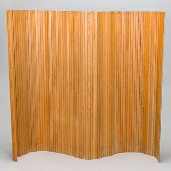 Alvar Aalto, a late 20th century '100' folding screen for O.Y. Huonekalu- ja Rakennustyötehdas A.B.
