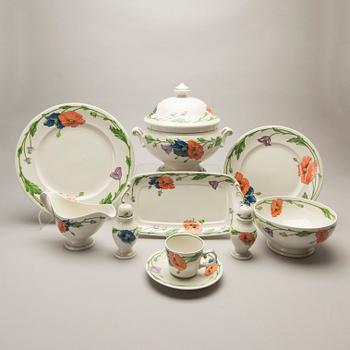 SERVIS Villeroy Boch 27 dlr "Amapola" porslin 1900-talets senare del.
