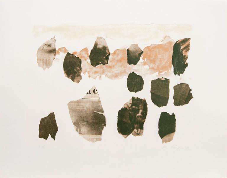 Ola Billgren, color lithograph, signed -82.