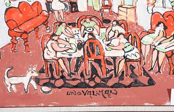 VALLMAN, UNO. Olja på duk. Sign.