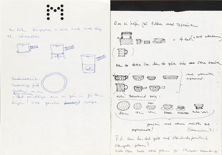 Signe Persson-Melin, skisser 6 st.