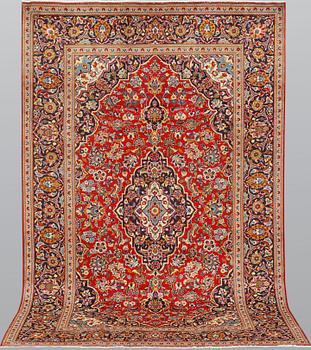 A Kashan carpet, 314 x 197 cm.