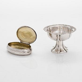 Ten silver items, J.J. Jankes and G.R. Bauman et al. Turku, Vyborg, Vaasa, Loviisa, Porvoo, Ekenäs. Mostly 19th century.