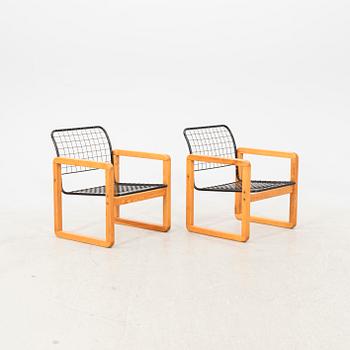 Knut & Marianne Hagberg,  a set of three Dala armchairs for IKEA 1980s.