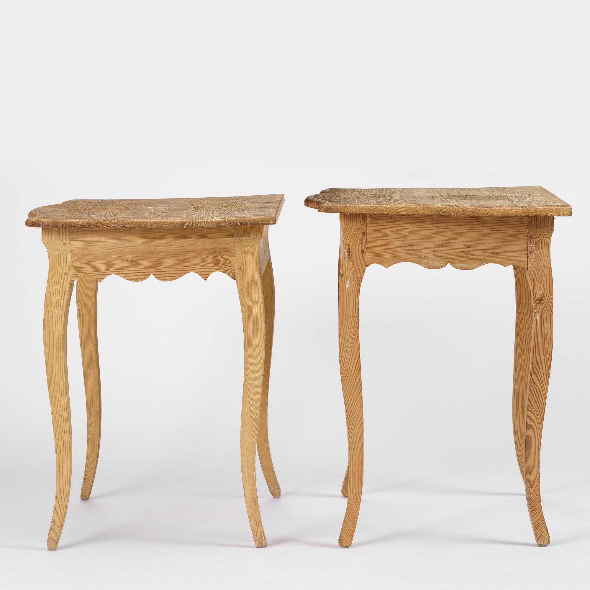 Väggbord, ett par, Sverige, 1700-talets andra hälft, Rokoko.