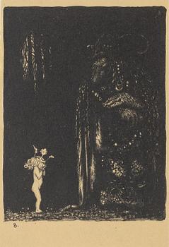 John Bauer, "Such a miserable little pale face, said the Troll".