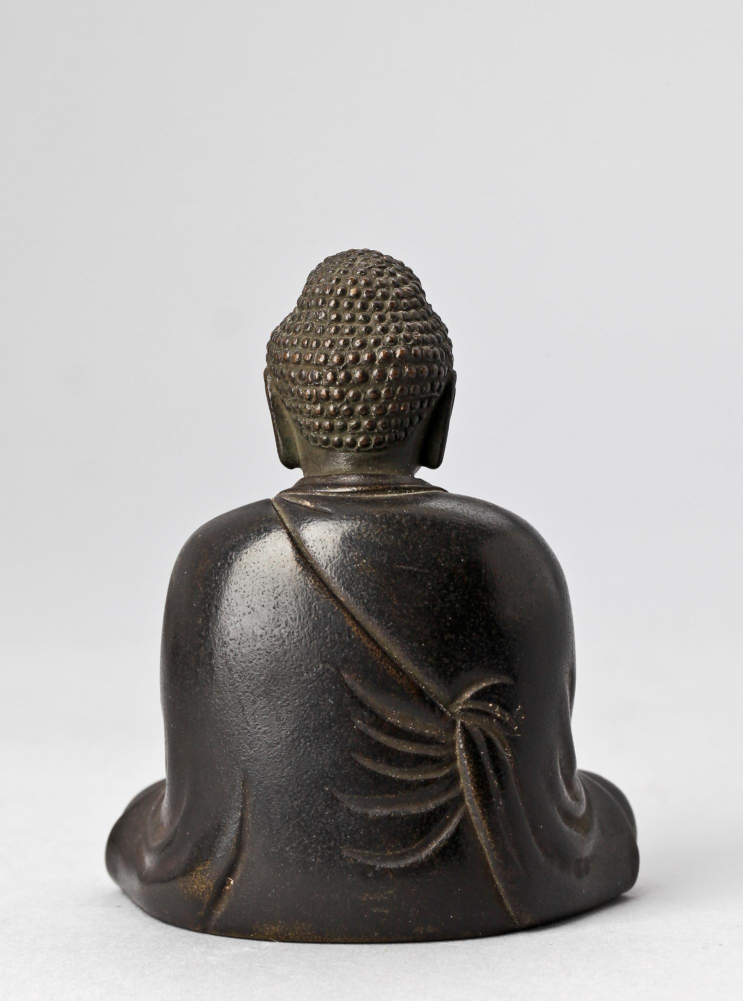 BUDDHA, brons, Japan, 1900, sign.