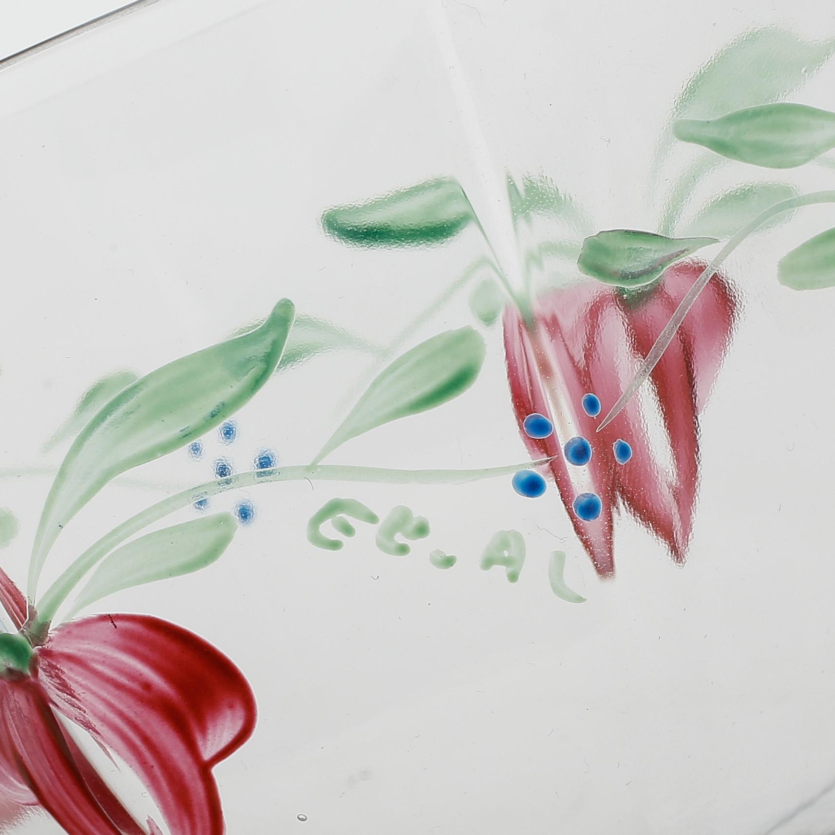 GLASSERVIS, 8 delar, "Maja", Eva Englund, Orrefors, 1900-talets sista kvartal.