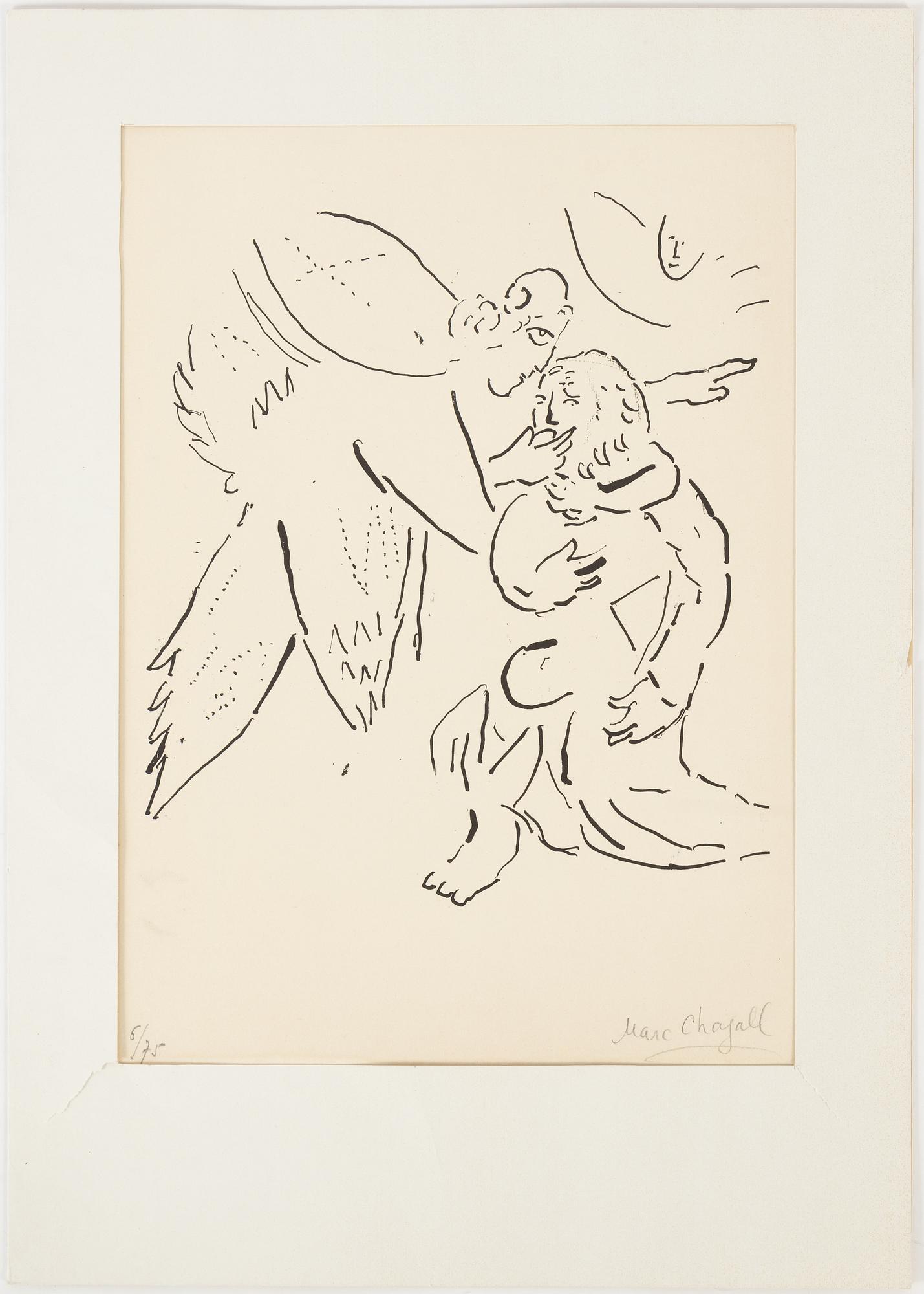 Marc Chagall, lithograph, signed and numbered 6/75.