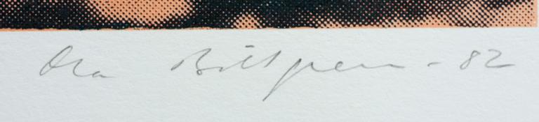 OLA BILLGREN, färglitografi, sign, dat -82 och numr 81/100.