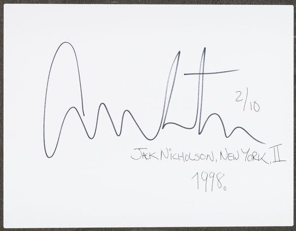 Albert Watson, "Jack Nicholson, New York, II", 1998.