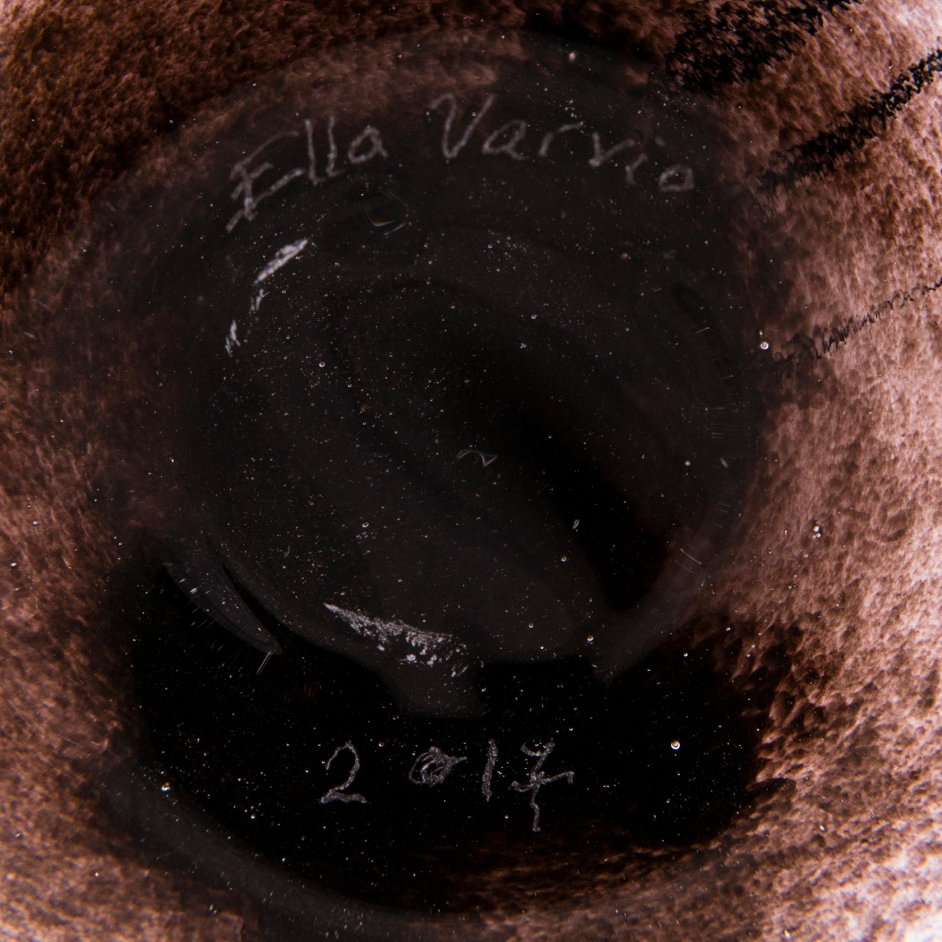 ELLA VARVIO, vas/ glasskulptur, signerad Ella Varvio 2017.