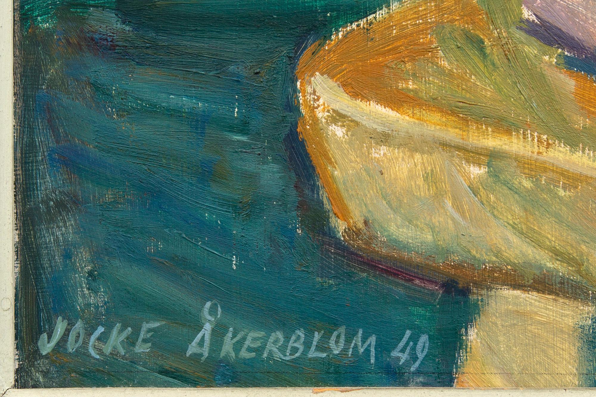 Jocke Åkerblom,  oil on panel, signed, dated.