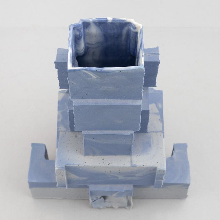 Carl Sandgren, a vase/sculpture, "Intermodal vase", ed. 1/1, executed in his own studio Gustavsberg circa 2015.
