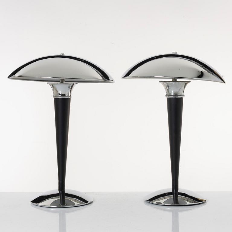 Table lamps, a pair, Dakapo, Ikea, 1993.