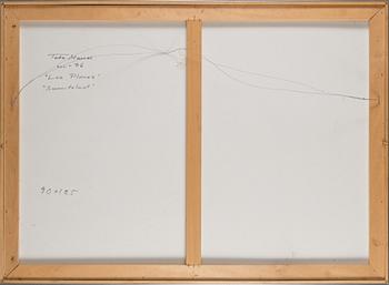 Totte Mannes, oil on board, signed.