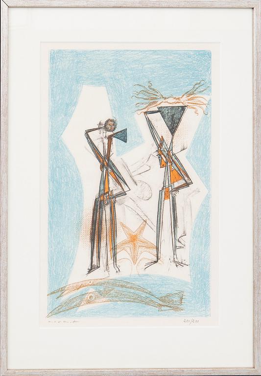 Max Ernst, lithograph in colours signed and numbered 200/200.