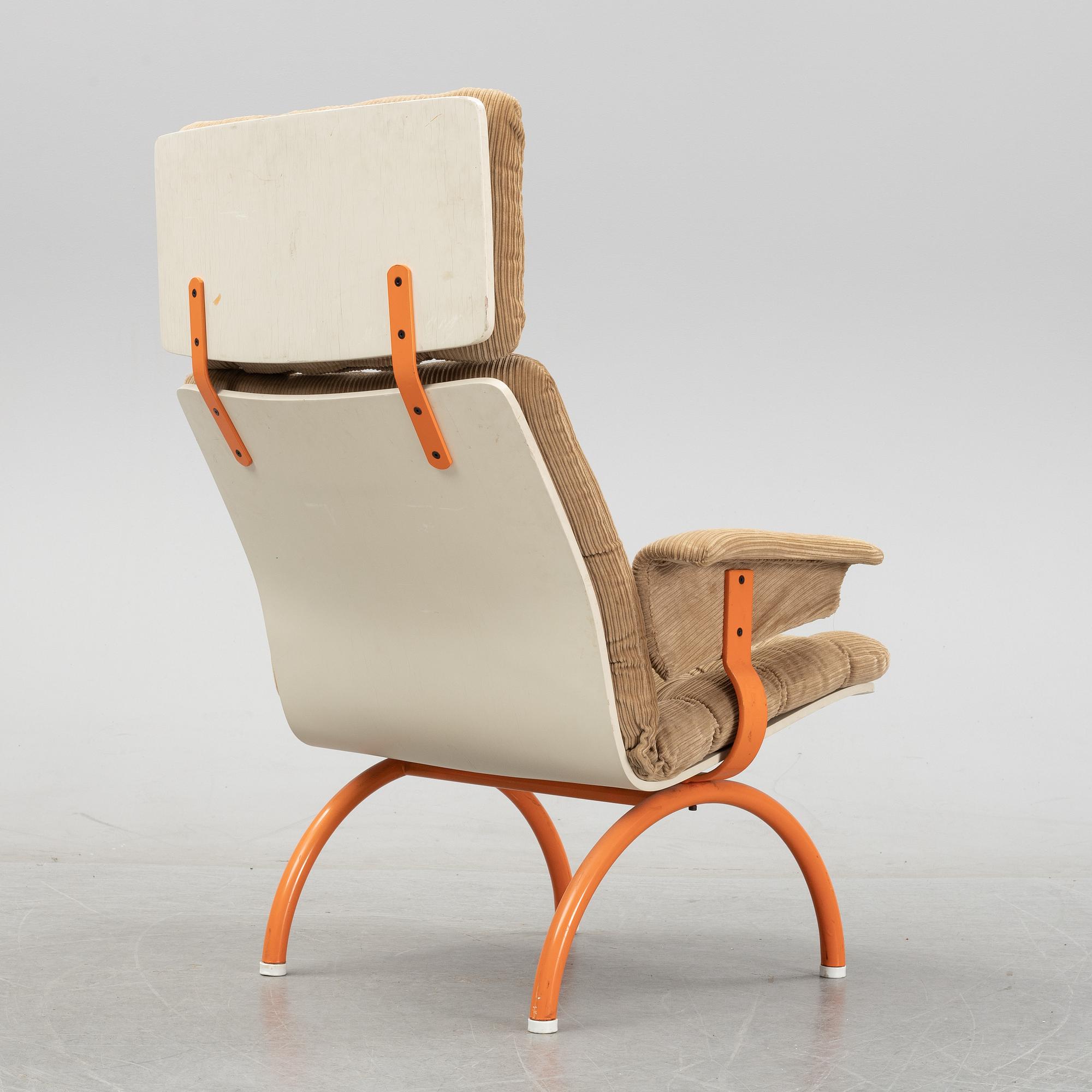 Sigurd Persson, an 'Expandra' easy chair, Åry Stålmöbler AB, circa 1970.