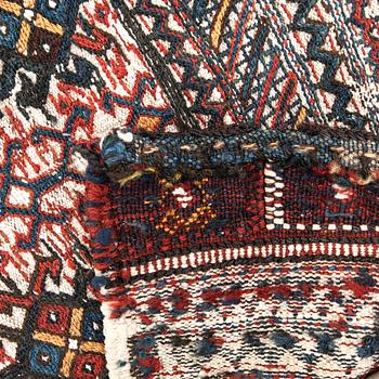 Luri/Bachtiari khorjin rug semi-antique, approx. 259x110 cm.