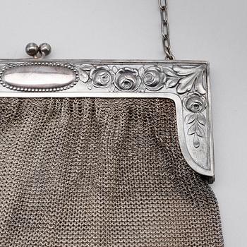 VÄSKA, nysilver, 1900-talets första hälft.