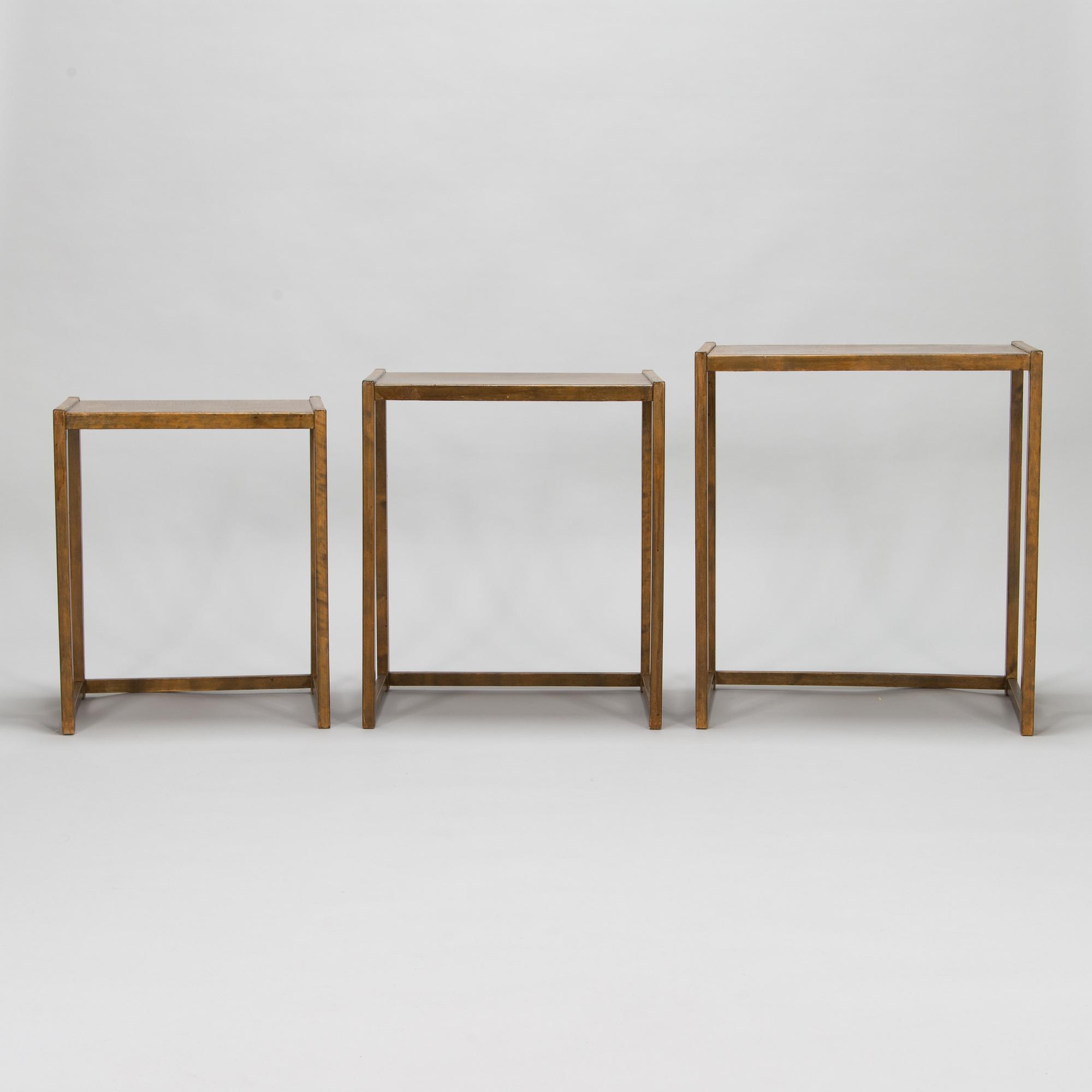 1930's 3-piece nesting tables.