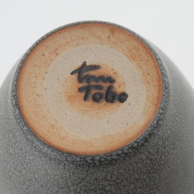 Erich & Ingrid Triller, a stoneware vase, Tobo, signed.