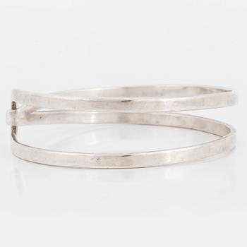 ANDERS HÖGBERG, stel armring, sterling silver, Göteborg 1979.