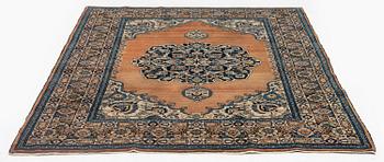 An antique 'Haj Jalili' Tabriz carpet, Northwest Persia, c. 185 x 141 cm.