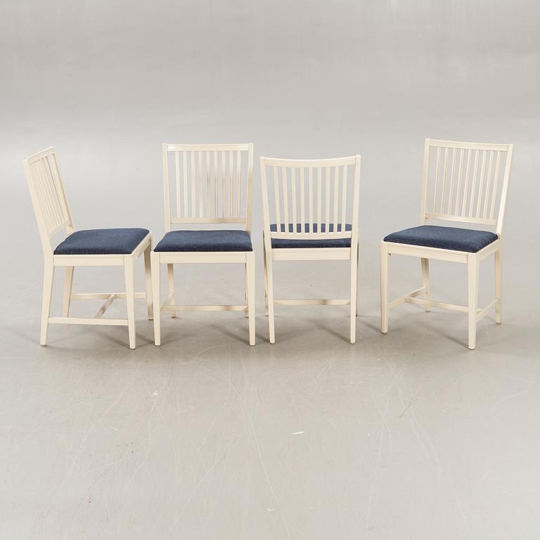 Svante Skogh, dining table plus 2 extension leaves, 4 chairs, second half of the 20th century.