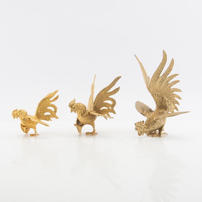 Table ornaments 5 pcs 20th century metal.