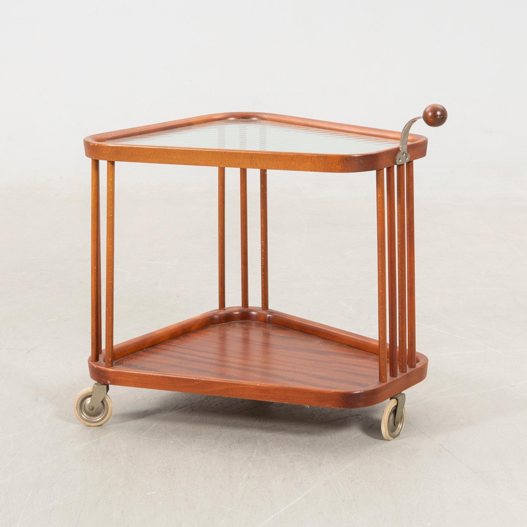 Serving cart model no. 879 Nybrofabriken Fröseke mid 20th century.