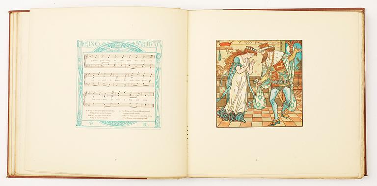 BARNBOK, "Triplets comprising The Baby´s Opera..." numr 171/750, ill av Walter Crane, London 1899.