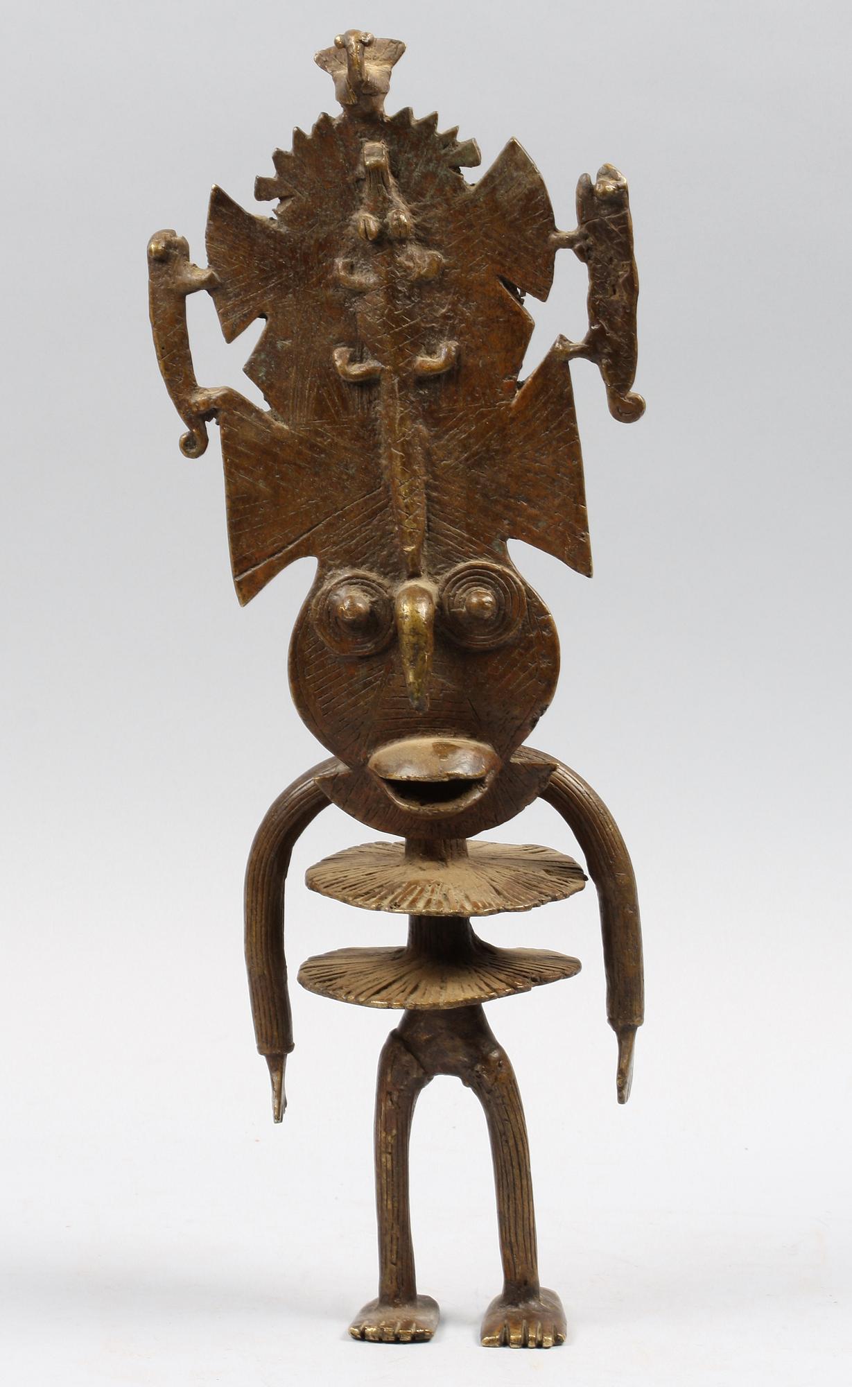 SKULPTUR, mässing, Afrika, 1900-tal.