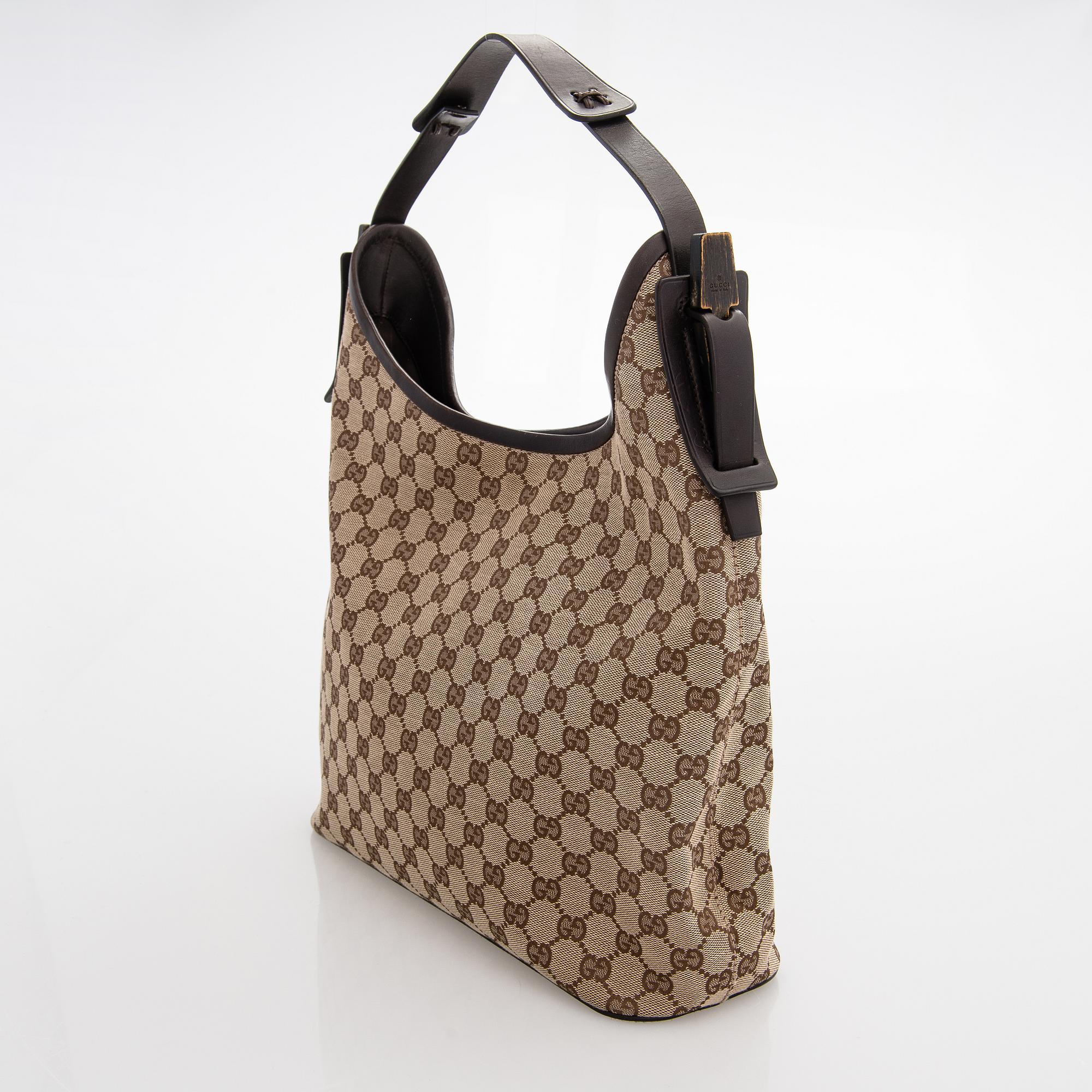Gucci, "GG Monogram Canvas Hobo" väska.