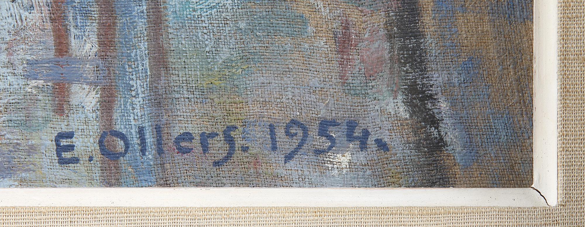 EDVIN OLLERS, Olja på duk, sign o dat 1954.