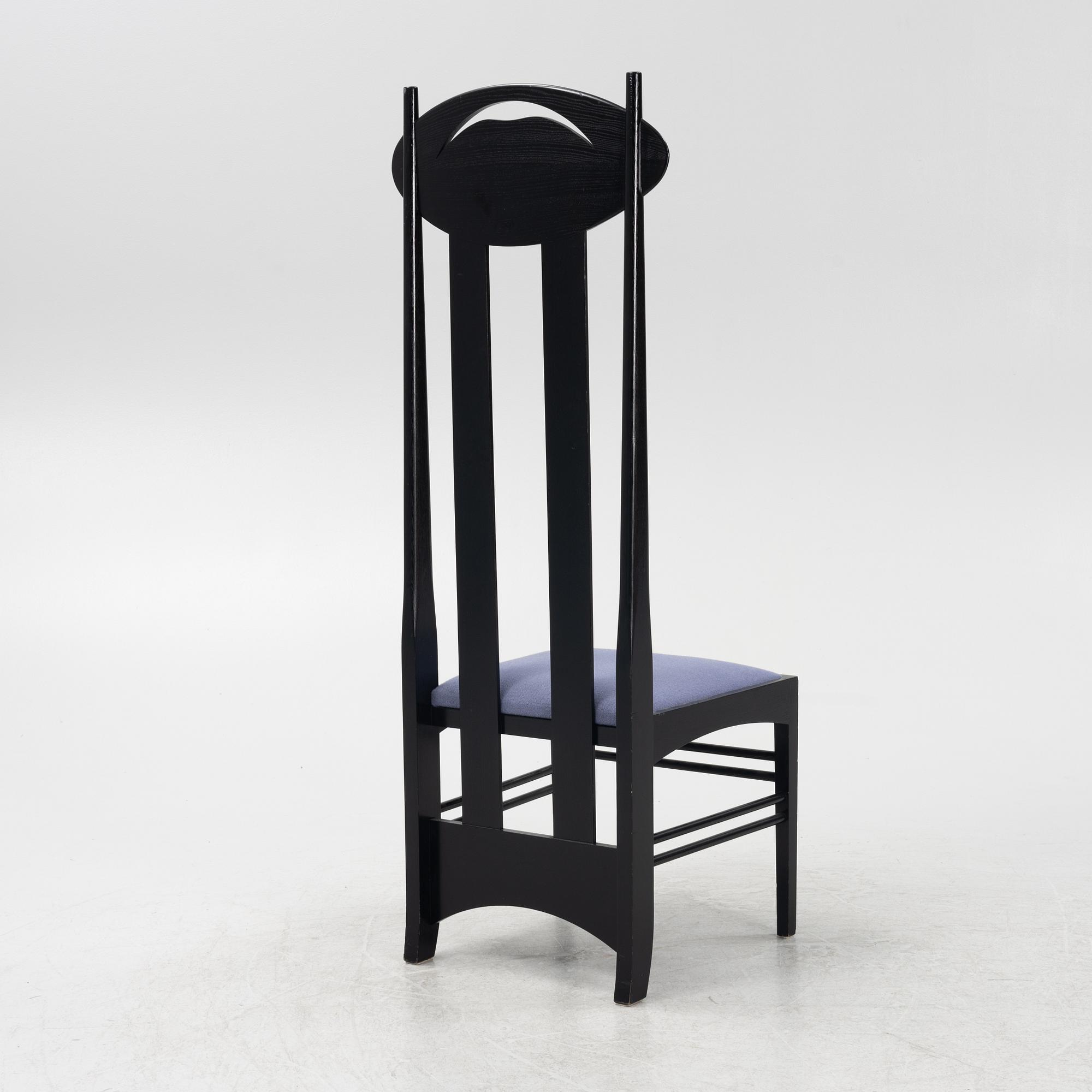 Charles Rennie Mackintosh, an 'Argyle' chair, Cassina.