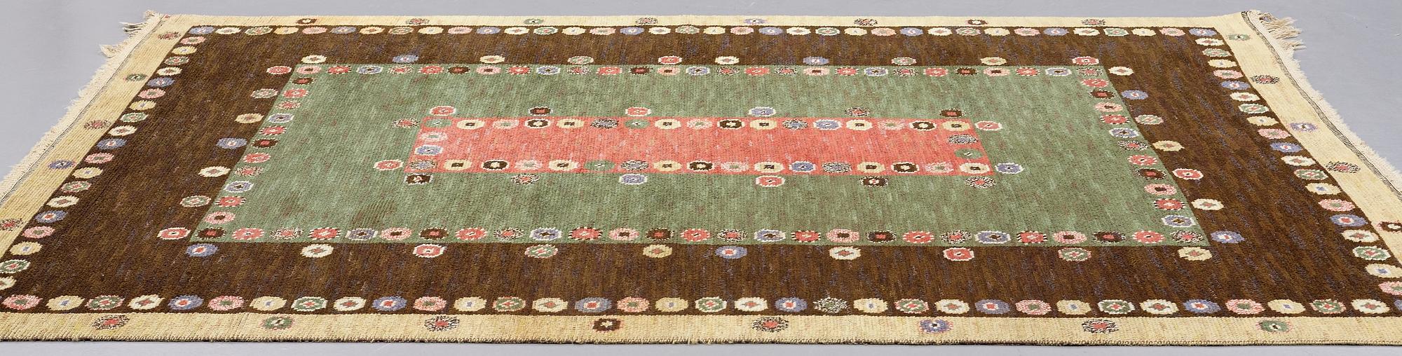 Märta Måås-Fjetterström, MATTO, "Tusenskönan" ("Bellis"), knotted pile, ca 297 x 208,5 cm, signed AB MMF.