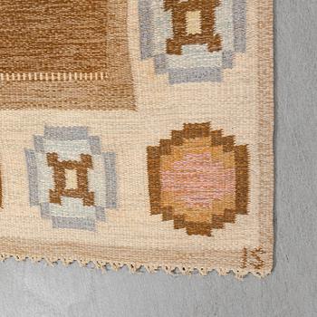 Ingegerd Silow, rug, flat weave, signed IS, approx. 207 x 136 cm.