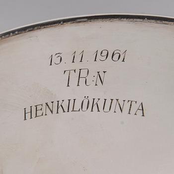 FAT, silver, Tapio Wirkkala, Hopeakeskus, Tavastehus 1961. Vikt ca 268 g.