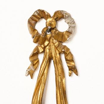 Appliquer, ett par, för tre ljus, Nordeuropa, sent 1700-tal, Louis XVI.