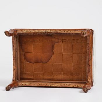 A French Régence stool, early 18th century.