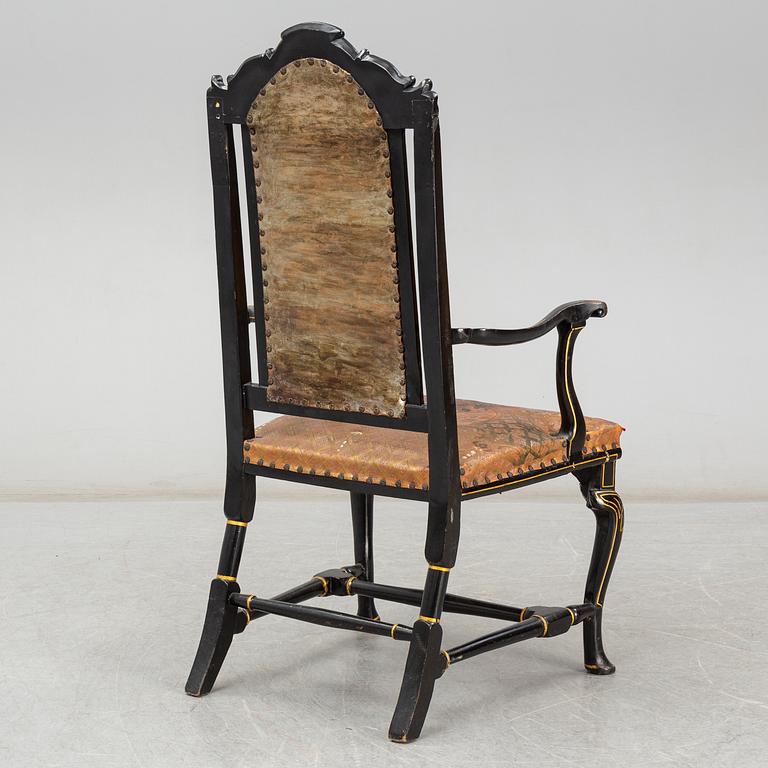 A late Baroque armchair, 18th Century.