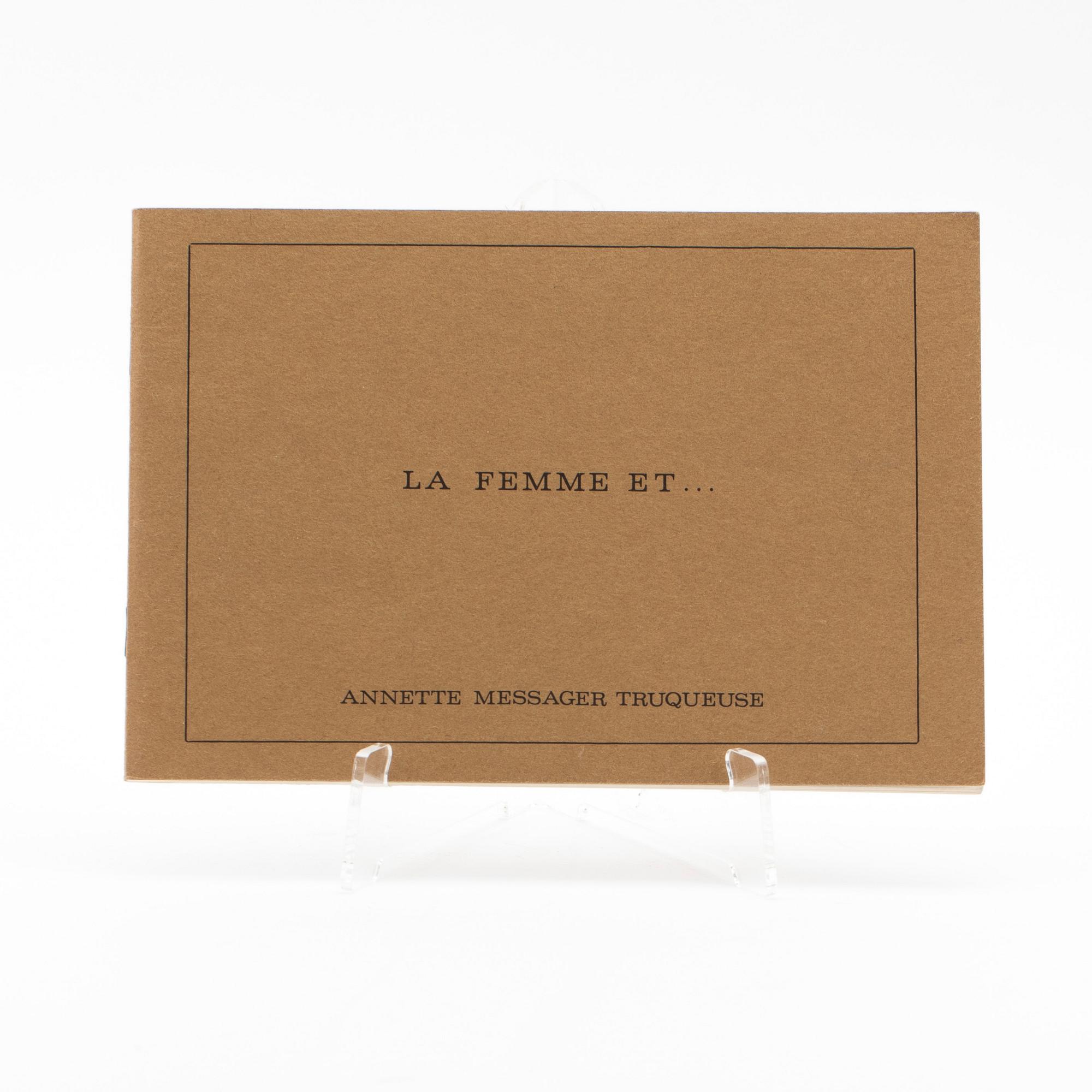 Annette Messager, artists book, signerad, numrerad 1975.