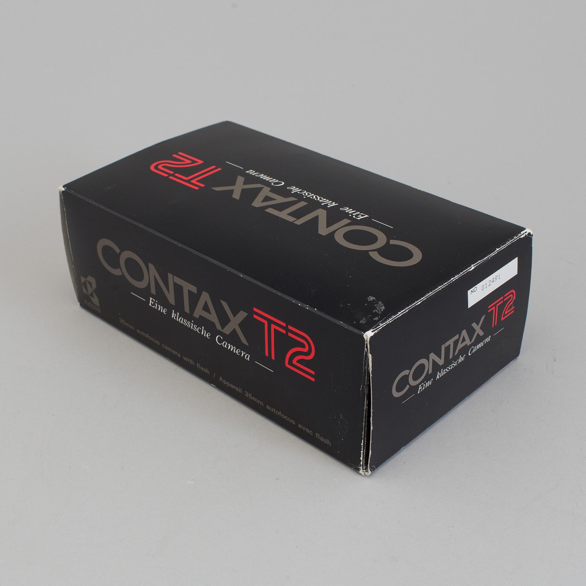A Contax T2 Camera With Carl Zeiss Sonnar 2.8/38 T* no 012491 From