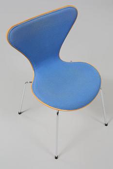 STOLAR, 4 st, "Sjuan", Arne Jacobsen, Fritz Hansen, sent 1900-tal.
