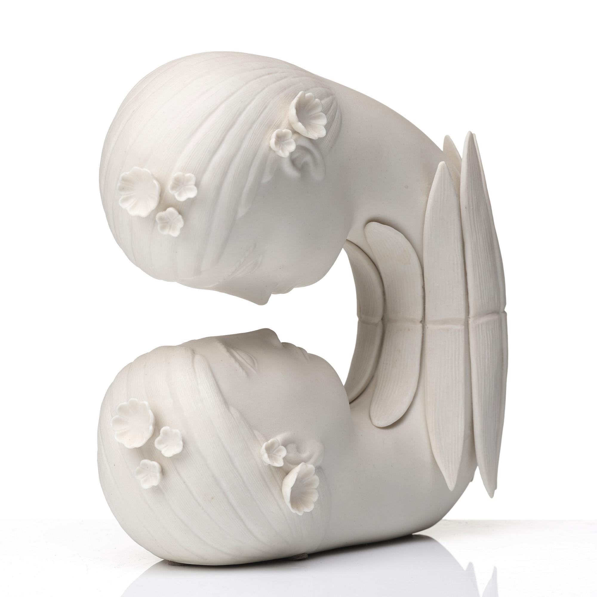 Stig Lindberg, a "Narcissus" "parian" porcelain sculpture, Gustavsberg, Sweden 1970's.