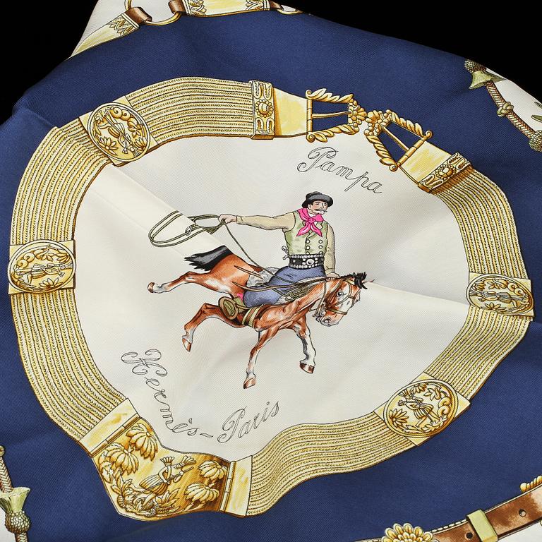 SCARF, siden, "Pampa", design Jean de Fougerolle, 1989, Hermès, Paris.