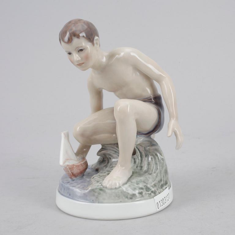 FIGURINER, 2 st, porslin, Dahl Jensen, Danmark.