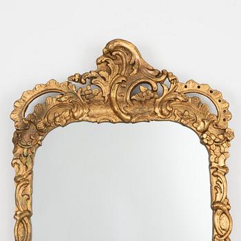 A Rococo mirror, Germany, second half of the 18th Century.