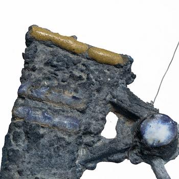 Anders Bruno Liljefors, skulptur/väggrelief, stengods, Gustavsberg, 1950-tal.